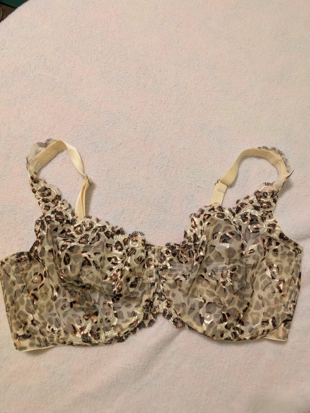 Soma Sensuous Lace Unlined Underwire Bra - Beige